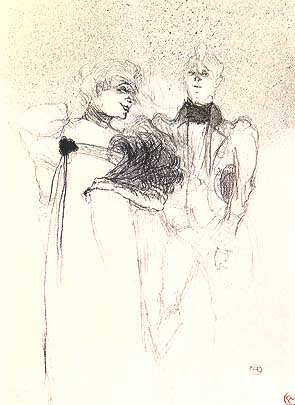 Henri de Toulouse-Lautrec, "Mademoiselle Marcelle Lender dans Madame Satan", 1893, litografia