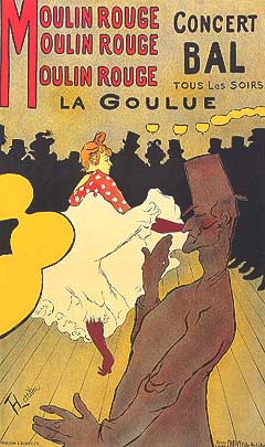 Henri de Toulouse-Lautrec, "Moulin-Rouge - La Goulue", 1891