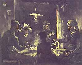 Vincent van Gogh, "Aardappeleters (Mangiatori di patate)", 1885, Rijksmuseum Kröller-Müller, Otterlo