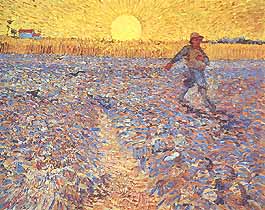 Vincent van Gogh, "Seminatore al tramonto", 1888, Rijksmuseum Kröller-Müller, Otterlo