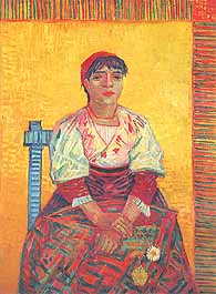 Vincent van Gogh, "Ritratto di donna con garofani rossi (L'italienne)", 1887, Musée d'Orsay, Parigi (Paris)