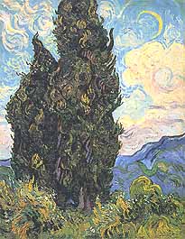 Vincent van Gogh, "Cypresses (Cipressi)", 1889, Metropolitan Museum of Art, New York