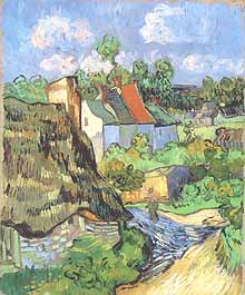 Vincent van Gogh, "Houses at Auvers (Case a Auvers)", 1890, Museum of Fine Arts (MFA), Boston (MA)