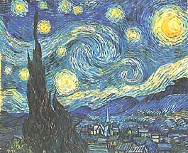 Vincent van Gogh, "The Starry Night (La notte stellata)", 1889, Museum of Modern Art (MoMA), New York