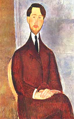 Amedeo Modigliani, "Portrait Leopold Zborowski (Ritratto di Leopold Zborowski)", 1918, Museu de Arte de São Paulo (MASP), San Paolo (São Paulo)