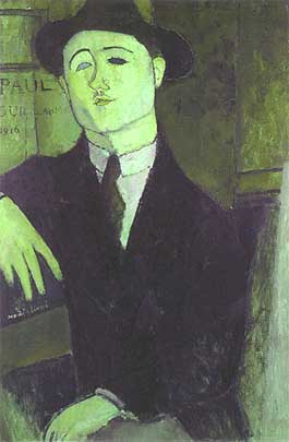 Amedeo Modigliani, "Portrait Paul Guillaume (Ritratto di Paul Guillaume)", 1916, Civico Museo d'Arte Contemporanea (CIMAC), Milano