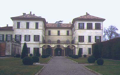 Veduta di Villa Panza (Villa Menafoglio Litta Panza) a Varese (Biumo Superiore)