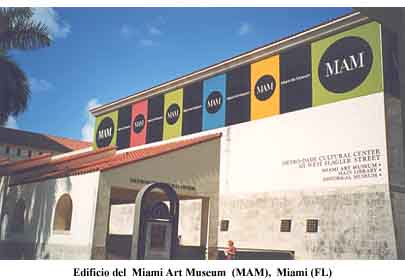 Uno scorcio del Metro-Dade Cultural Center, sede del Miami Art Museum (MAM), a Miami (FL)