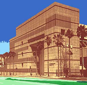 Il Robert O. Anderson Building, uno dei 4 edifici del Los Angeles County Museum (LACMA)